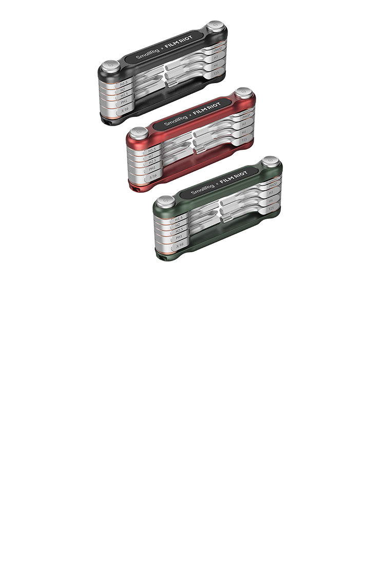SmallRig X FILM RIOT 10-in-1 Folding Wrench Set with Dual Angle Fixation