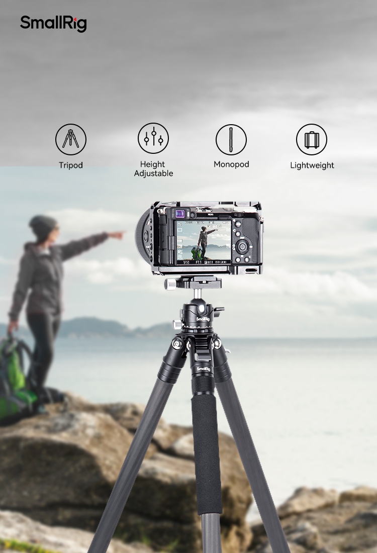 Lightweight Compact Carbon Fiber Tripod