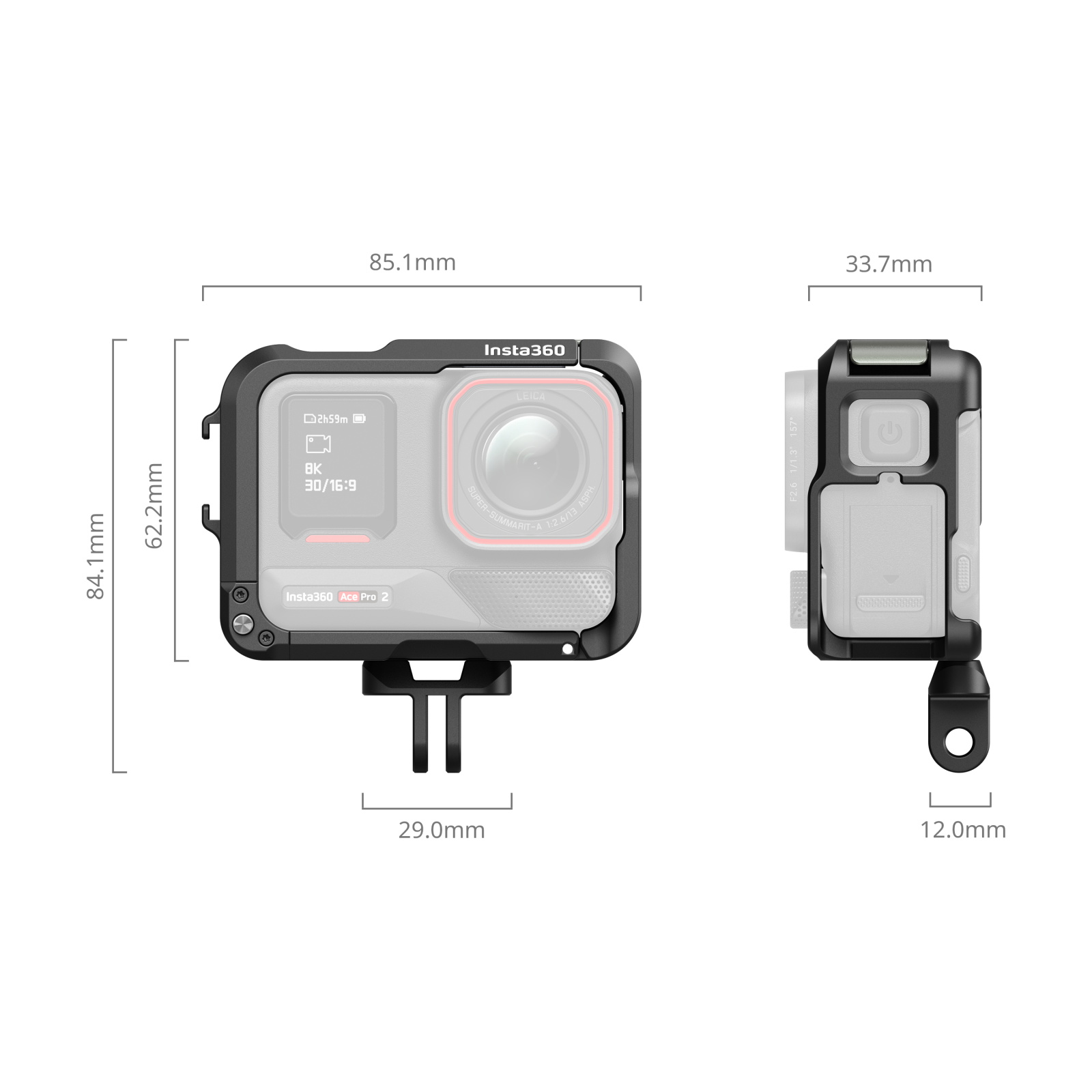 Utility Frame Cage for Insta360 Ace Pro 2 / Ace Pro - immagine 6
