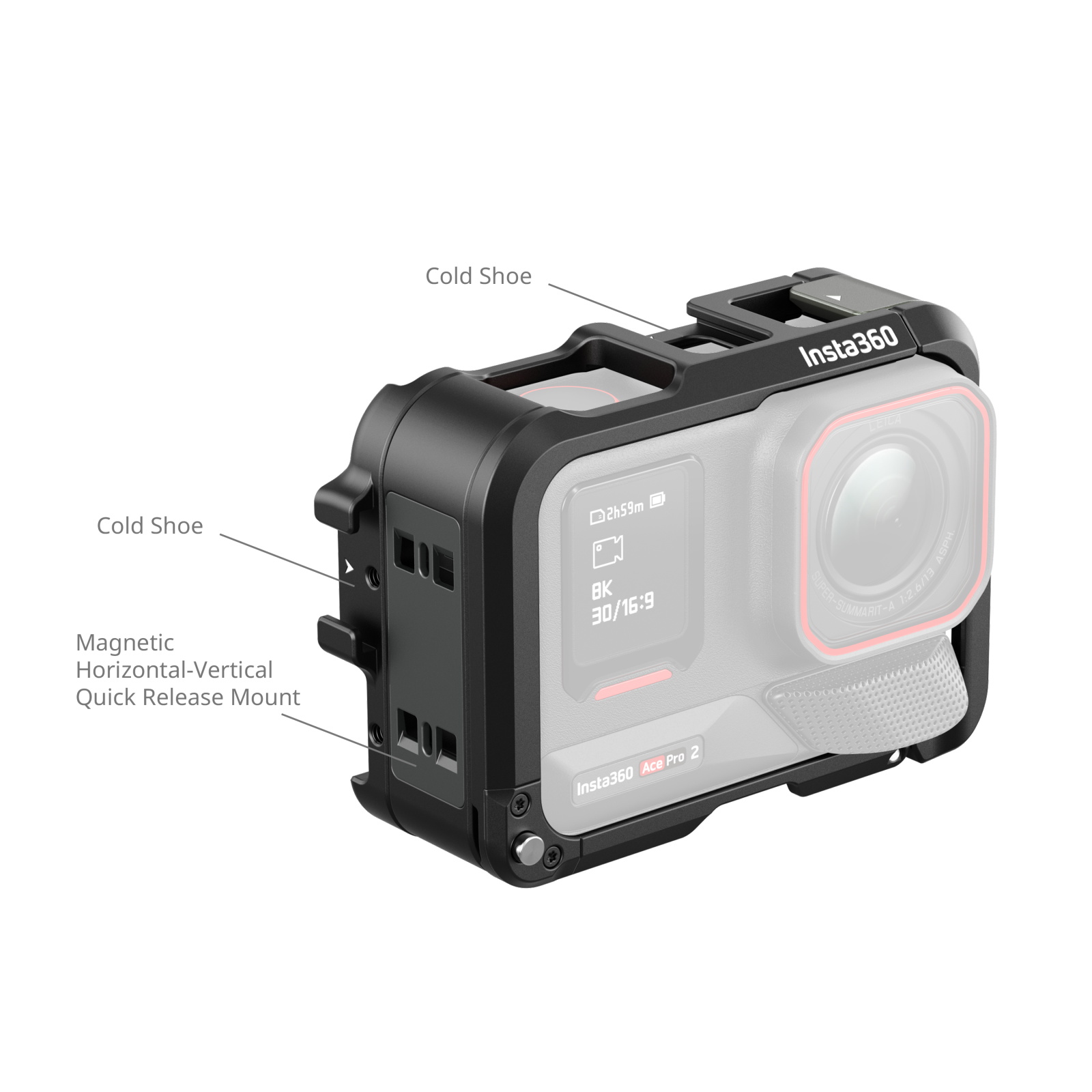 Utility Frame Cage for Insta360 Ace Pro 2 / Ace Pro - immagine 3