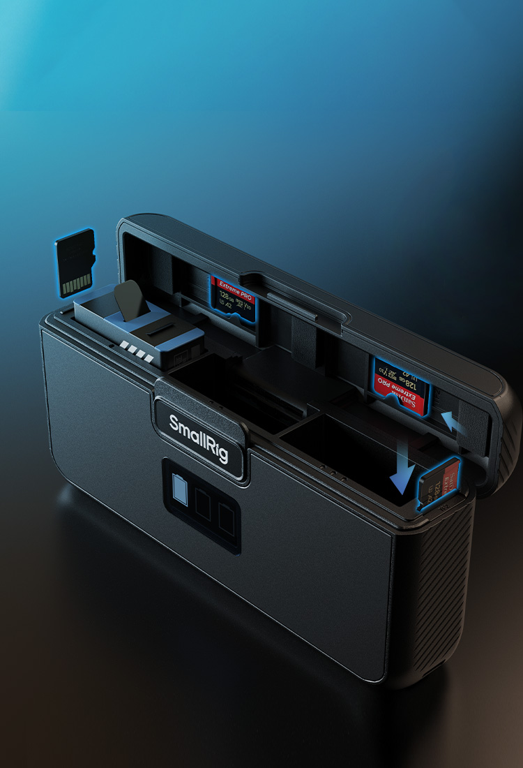4 Card Slots Double Data Storage
