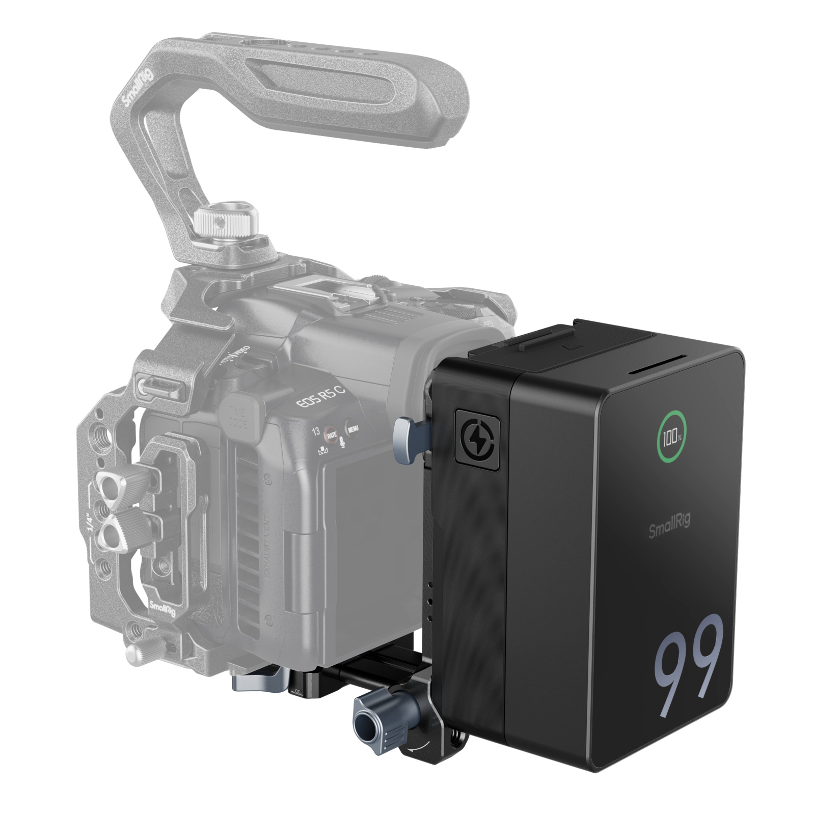 VB99 Pro mini V-Mount Battery Kit, 99Wh/6800mAh – Dual USB‑C 100W PD Fast Charge (2.5h Full)