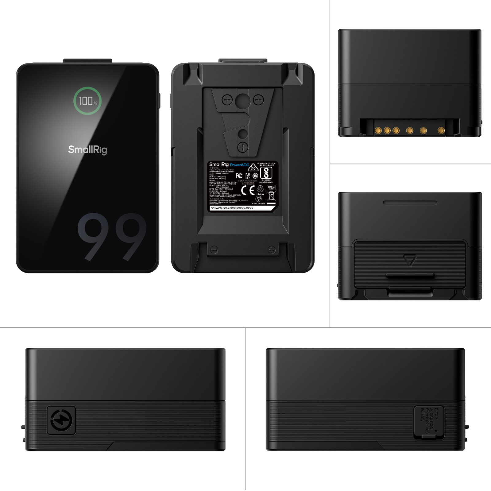 VB99 Pro mini V Mount Battery (Kit) - immagine 4