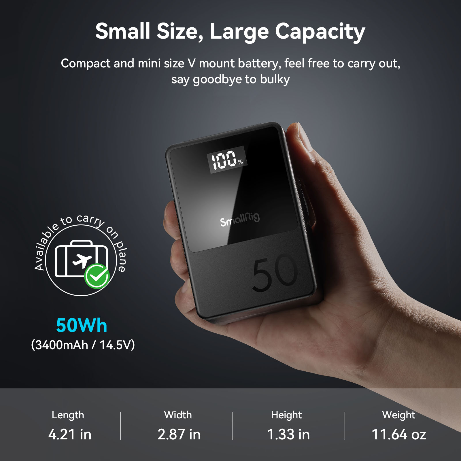 VB50 mini V Mount Battery - immagine 7