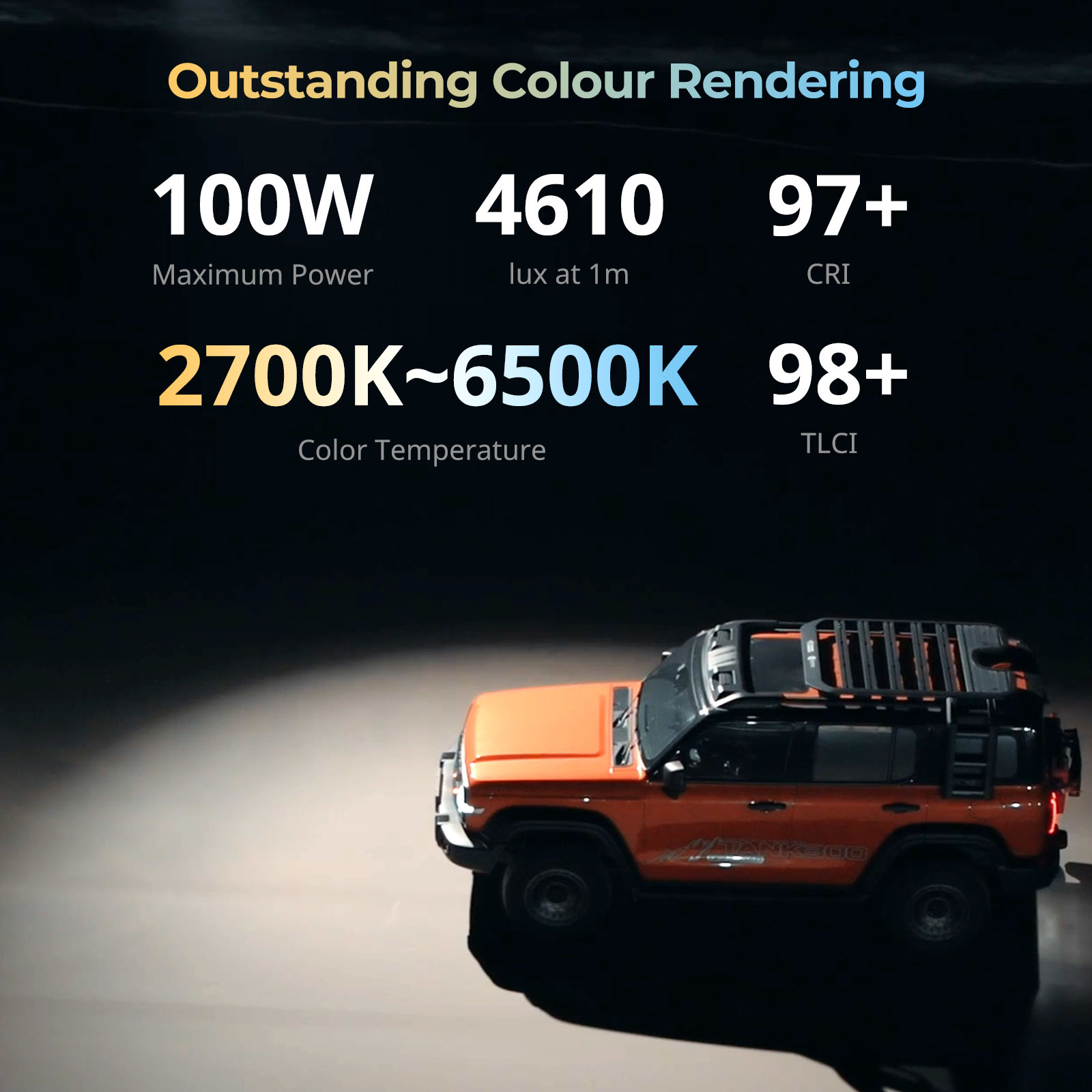 RC 100B COB LED Video Light - immagine 9