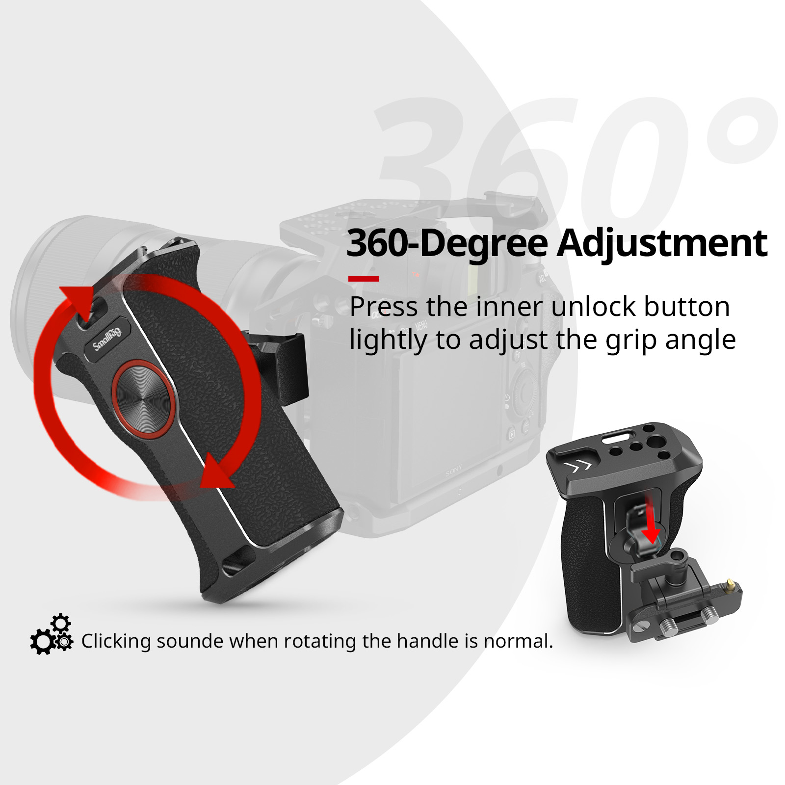 Rotating NATO Handle (Left Side) - 360° Adjust & 5kg Load - immagine 8
