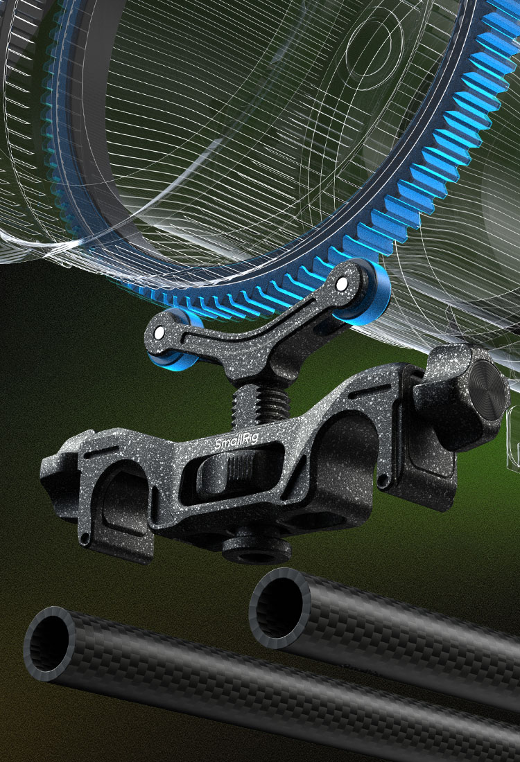Snap-on Lens Support with Built-in Wheel for Instant Focus Enhancement