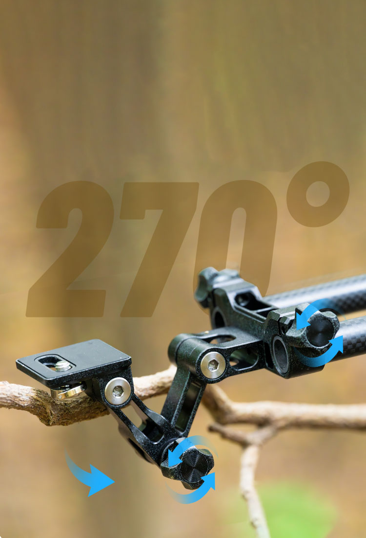 270° Rotational Axis Damping Design