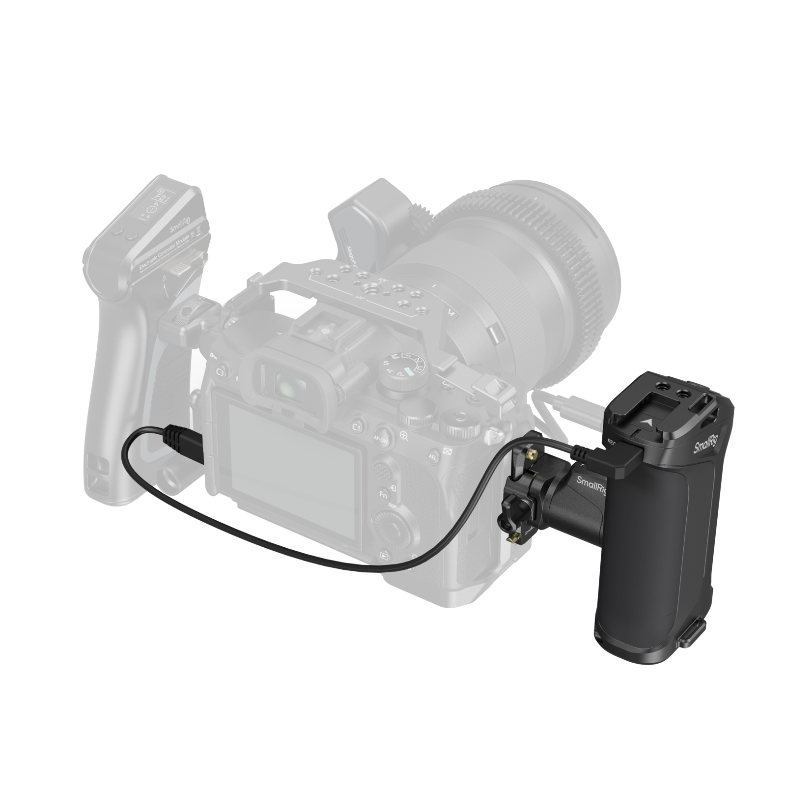 Rotating Side Handle with Trigger REC for Selected Sony Mirrorless Cameras - immagine 3