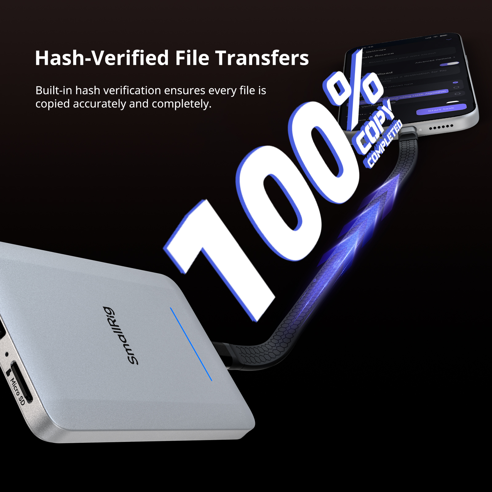 5-in-1 Multifunctional Portable SSD Mobile Data Hub with Triple Backup (6-Mo. Kocard App Included) - immagine 9