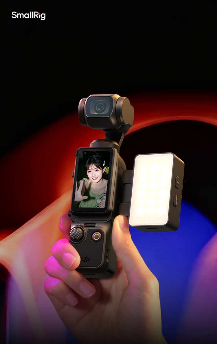 Dedicated LED Video Light for DJI Osmo Pocket 4 / 3