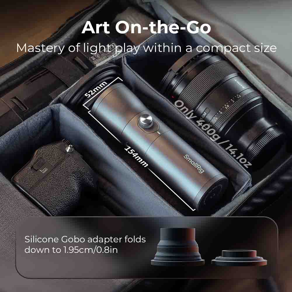 RF 10C 10W Creative Portrait Vlogging Zoom Light with 4 Colors, 20 Filters, CRI 96+ - immagine 6