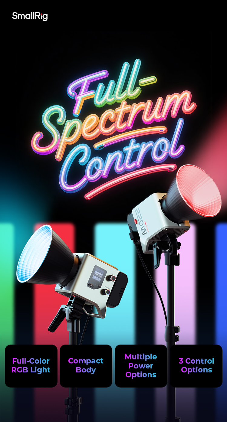 RC 220C RGB COB LED Video Light Series