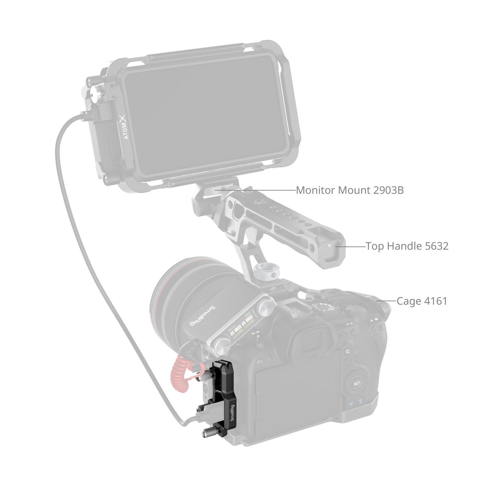 Cable Clamp for Cage for Canon EOS R6 III / R5 II - immagine 4