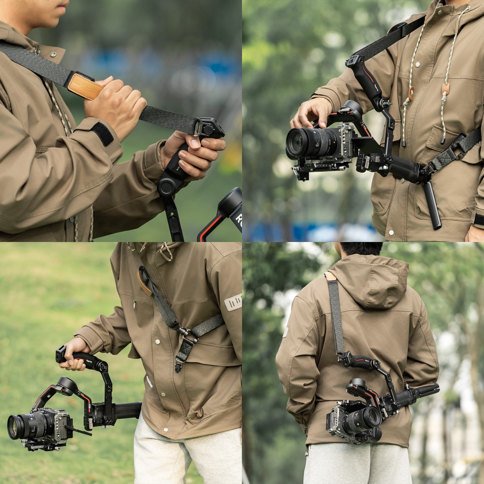 Weight-Reducing Shoulder Strap for DJI RS 4 / RS 4 Pro / RS 4 Mini / RS 3 / RS 3 Pro / RS 3 Mini - immagine 2