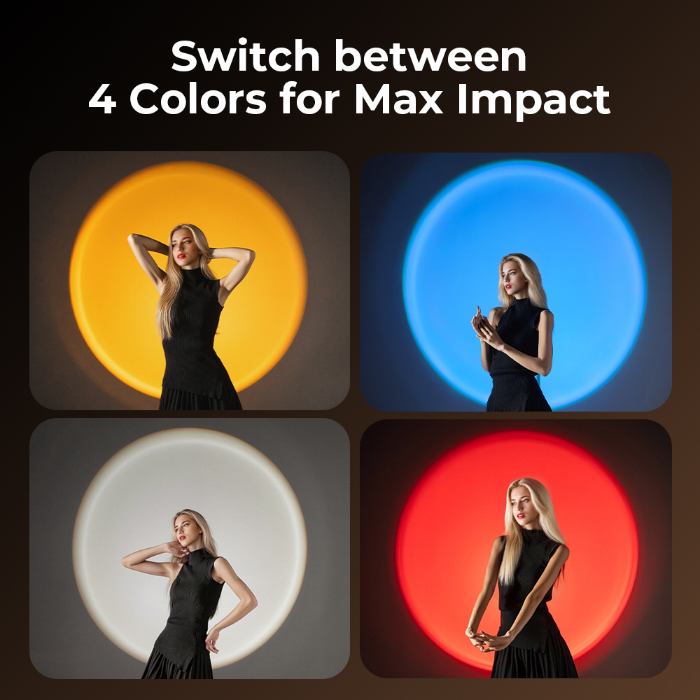 RF 10C 10W Creative Portrait Vlogging Zoom Light with 4 Colors, 20 Filters, CRI 96+ - immagine 3
