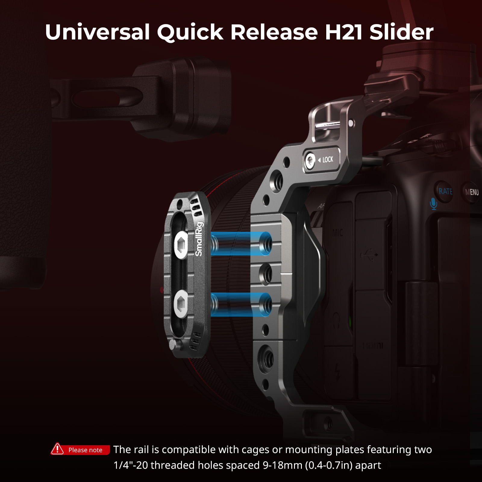 HawkLock H21 Quick Release Side Handle with NATO Rail: One-Touch Locking, Left/Right Compatible - immagine 3