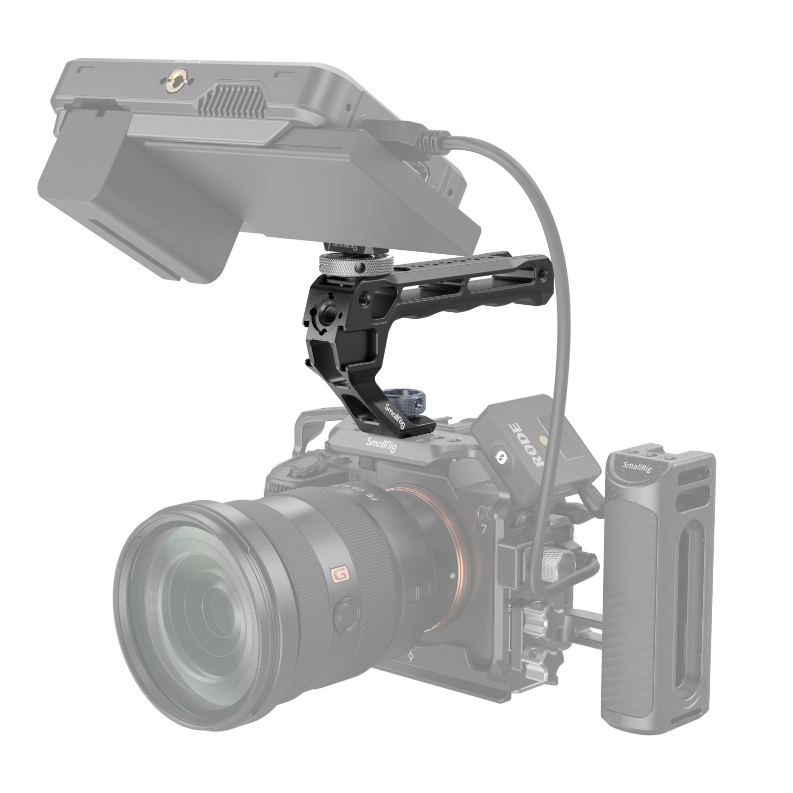 Top Handle with Monitor Support Kit (Compatible with Cold Shoe) - immagine 3
