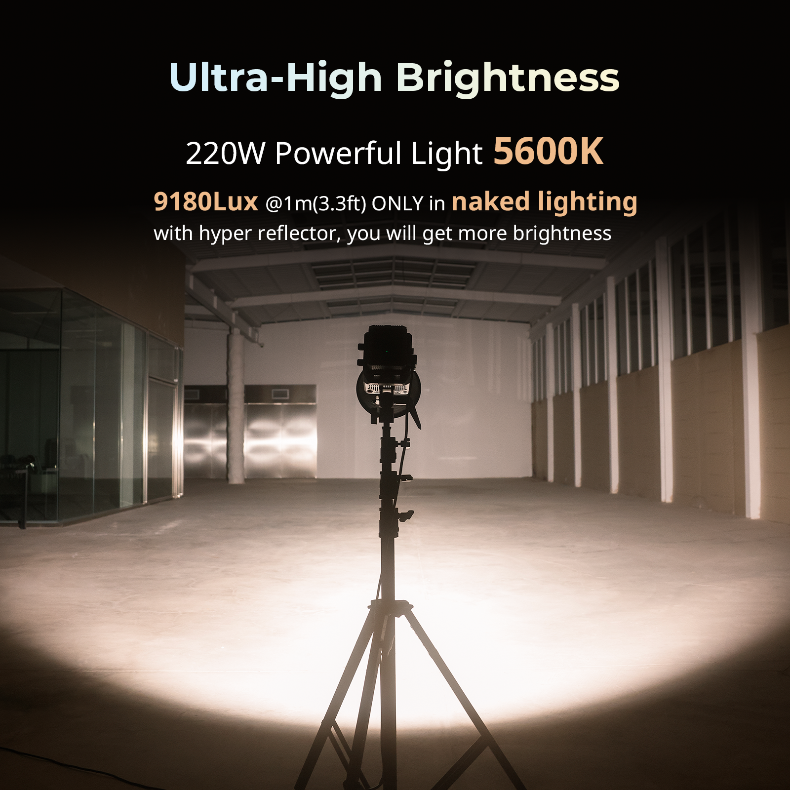 RC 220B/220D Pro COB LED Video Light - Quick-Mount Portable - immagine 3