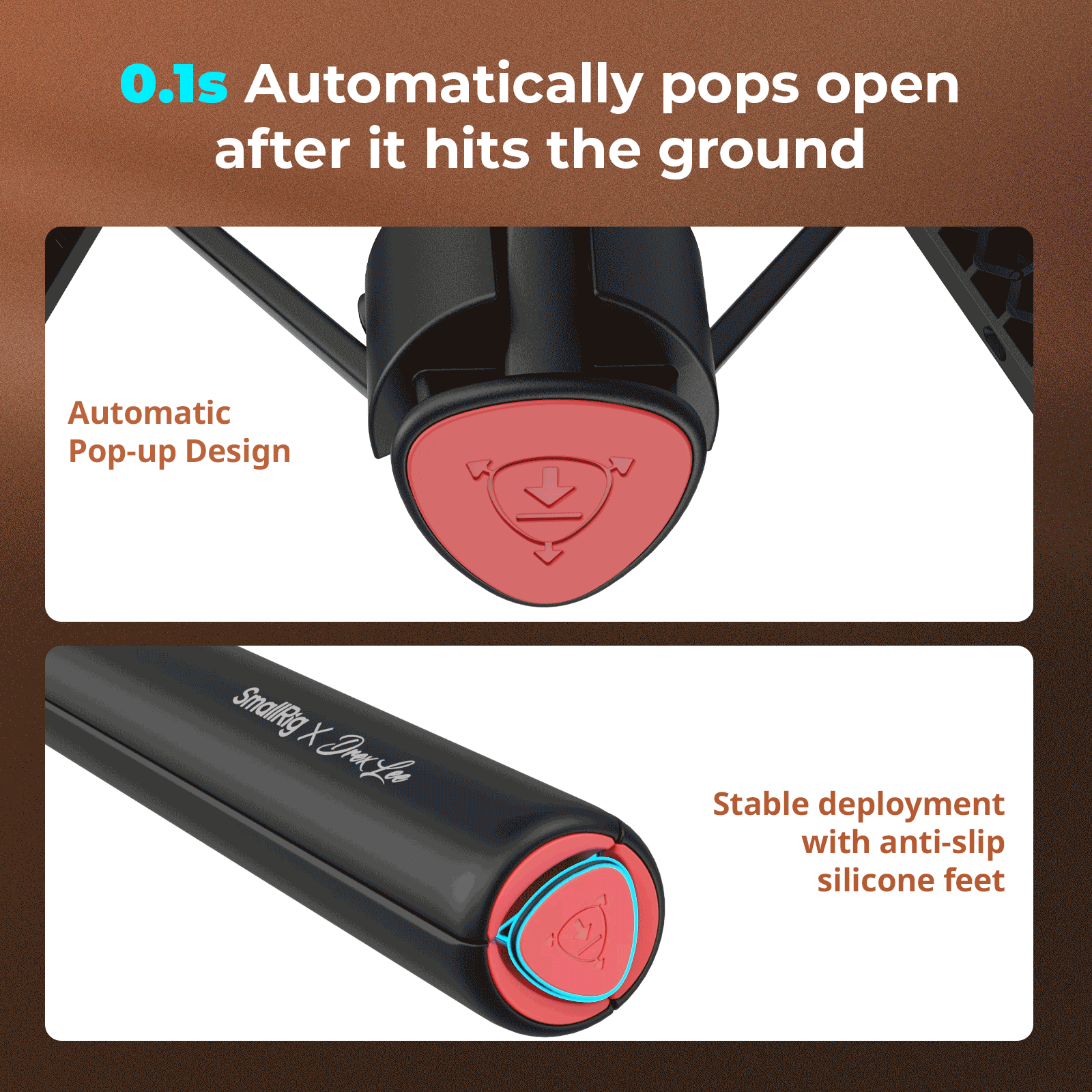 SmallRig x Drex Lee Drop Open Selfie Stick ST30 Lite (Black) - immagine 2