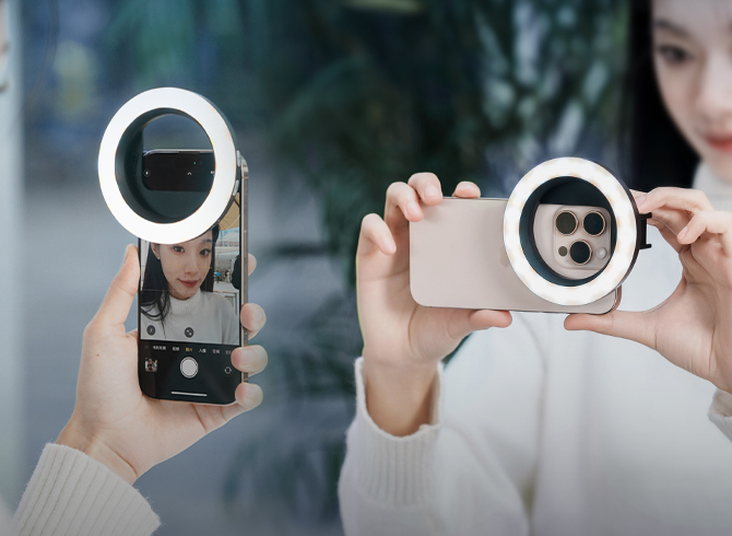 Use with Front or Rear Camera