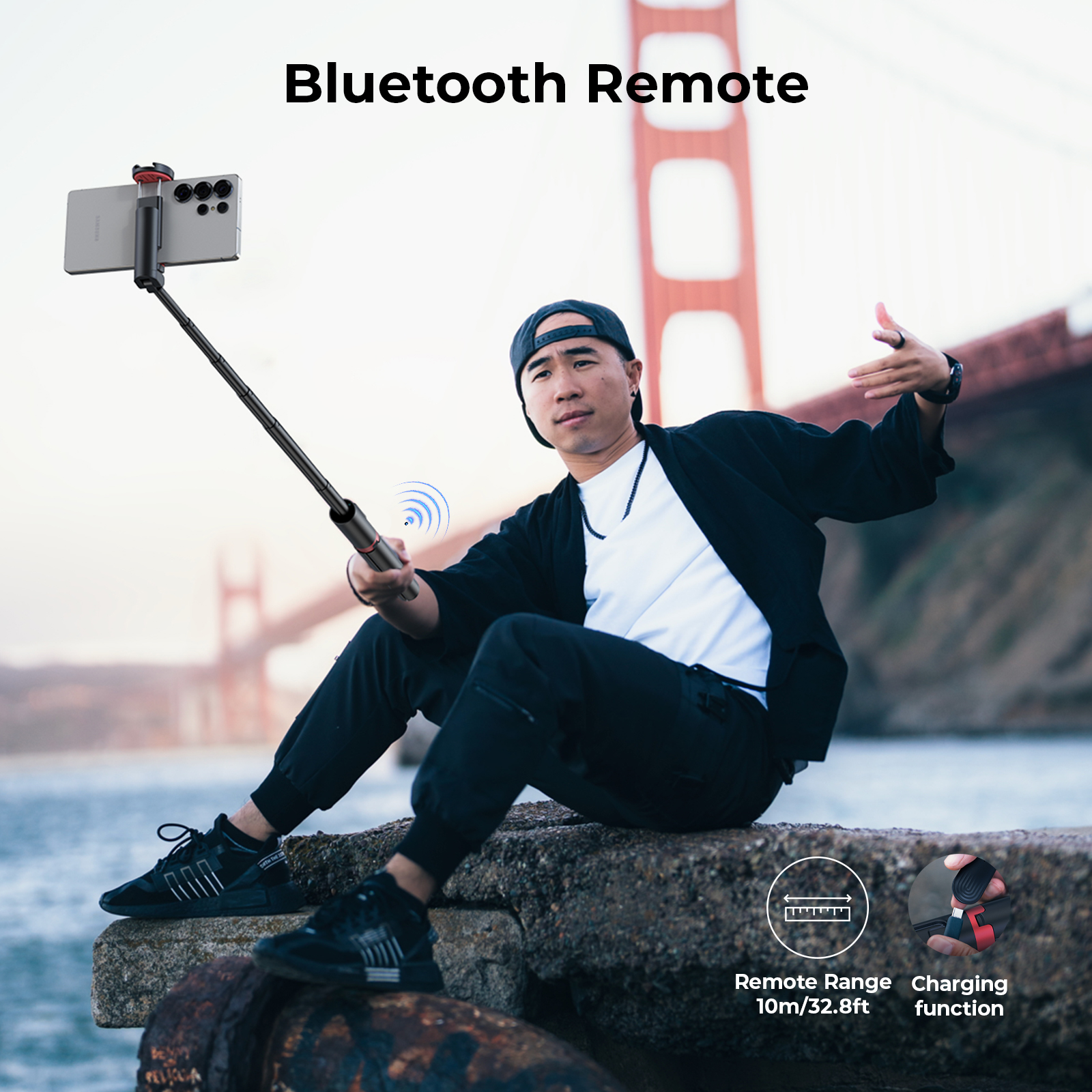 SmallRig x Drex Lee Drop Open Selfie Stick ST30 Lite (Black) - immagine 3