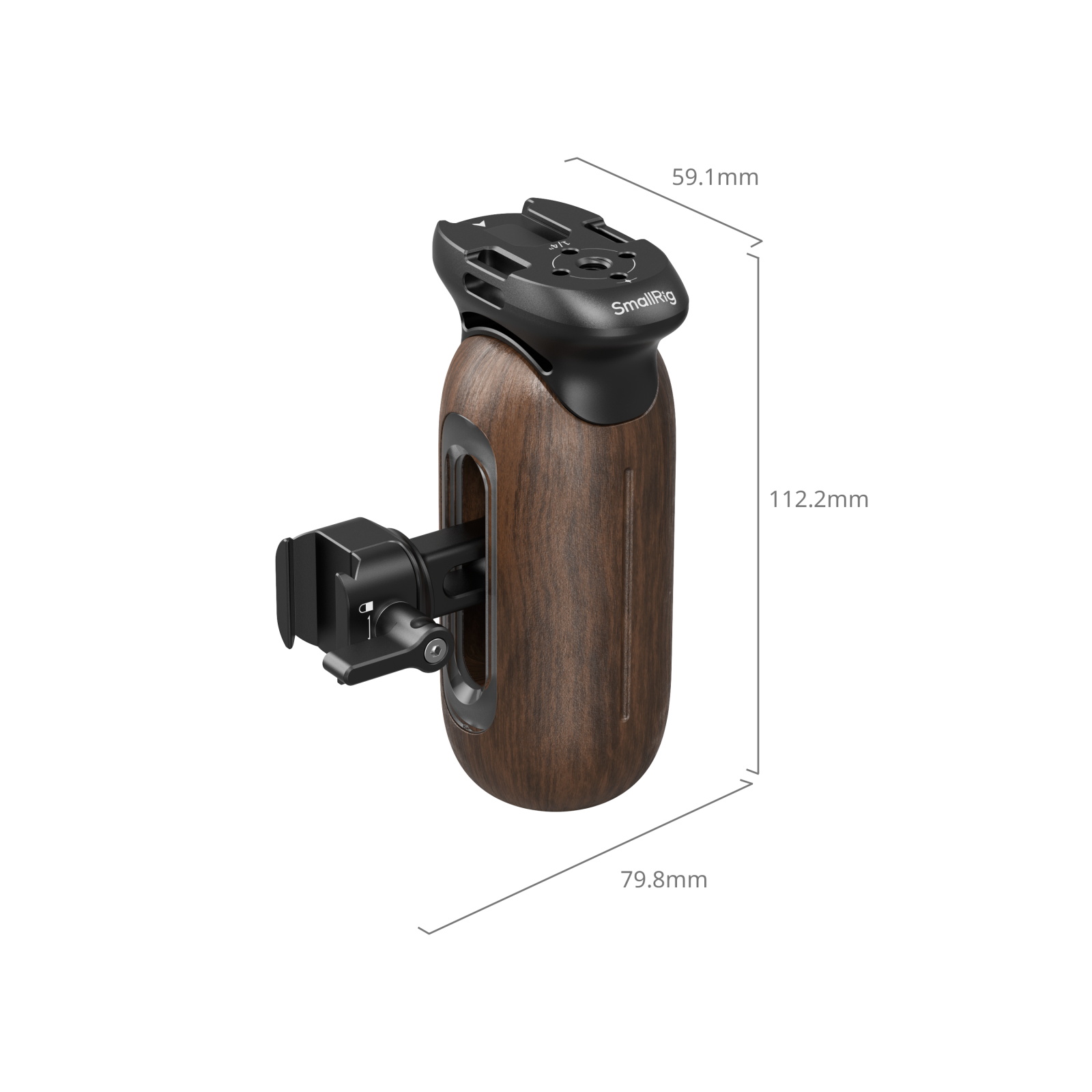 Wooden Side Handle with NATO Clamp - immagine 7
