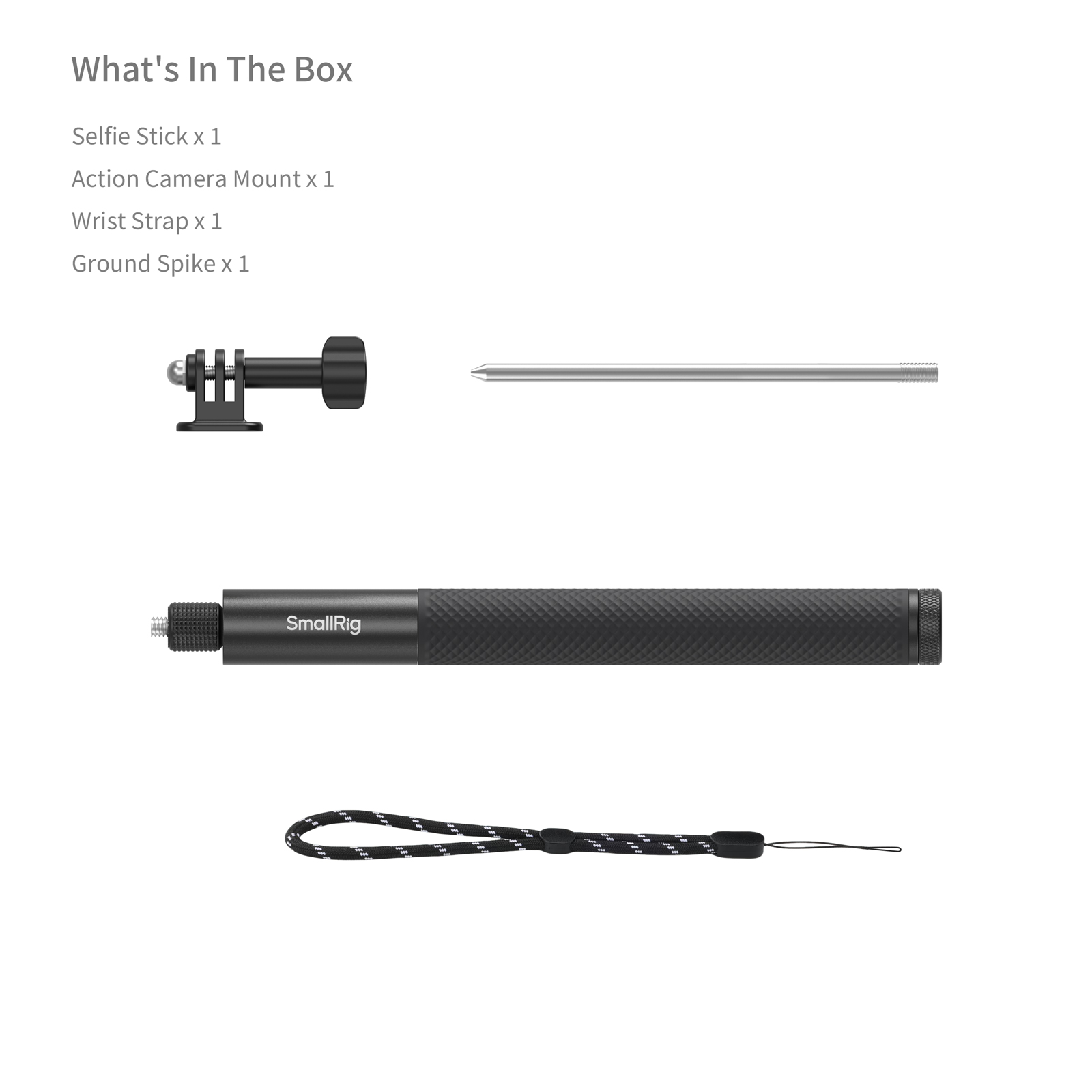 Selfie Stick Support for Action Cameras (120cm / 47in) - immagine 6