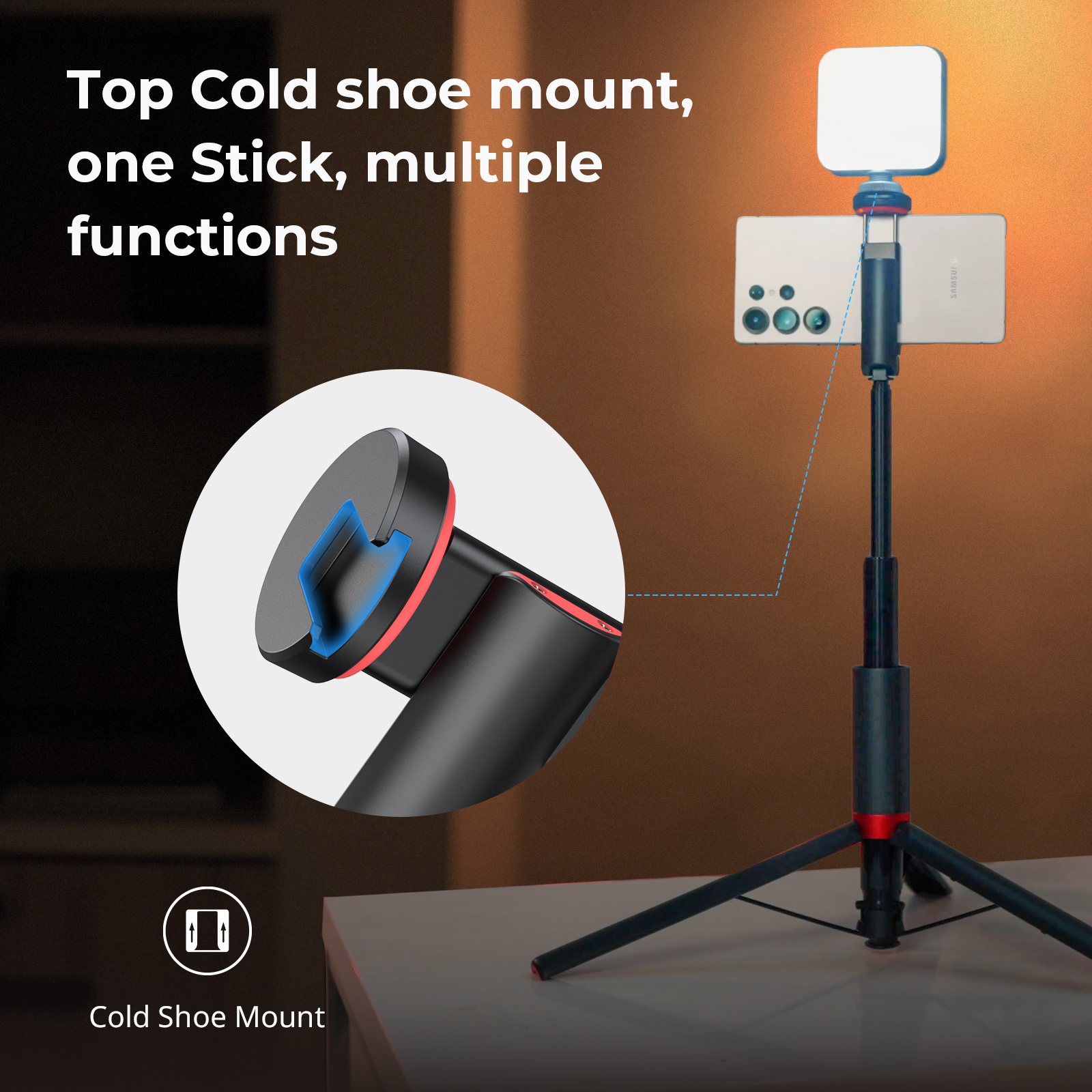 SmallRig x Drex Lee Drop Open Selfie Stick ST30 Lite (Black) - immagine 5
