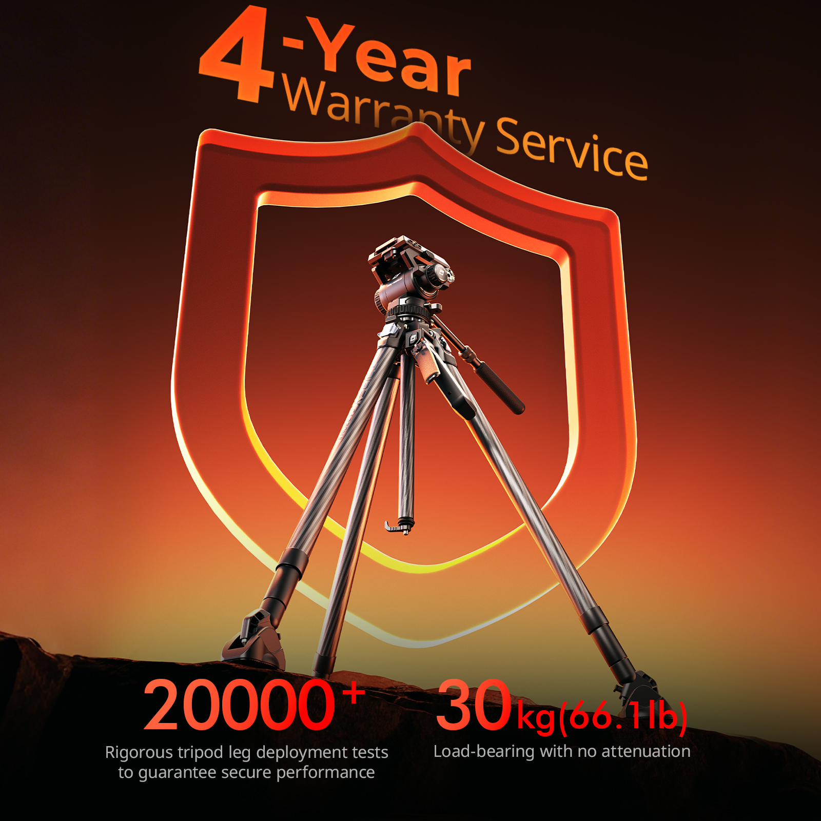 SmallRig x Potato Jet TRIBEX CARBON II Hydraulic Carbon Fiber Tripod Kit - immagine 8