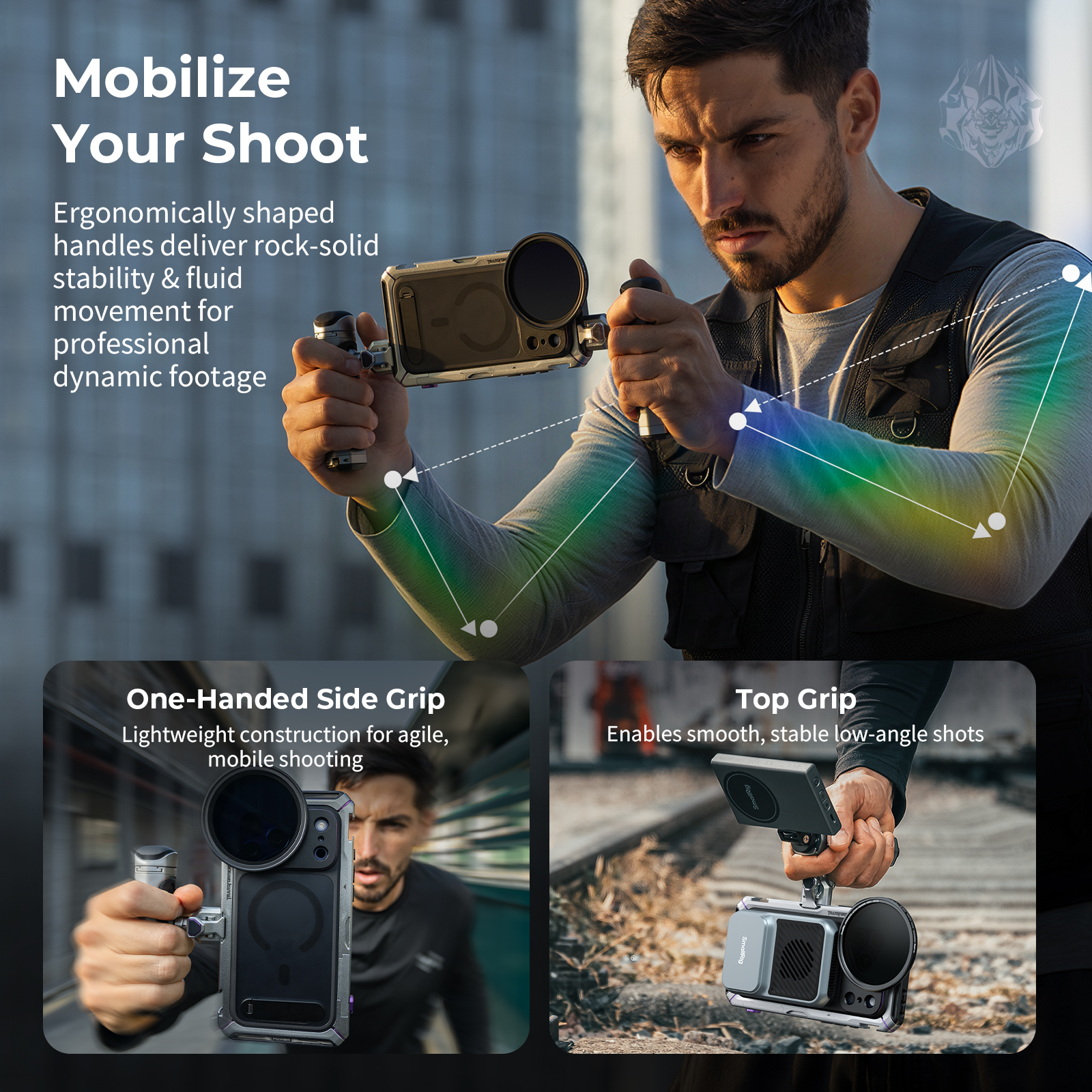 Transformers Megatron Dual Handheld Video Cage Kit with Wireless Control for iPhone 17 Pro/Pro Max - immagine 7