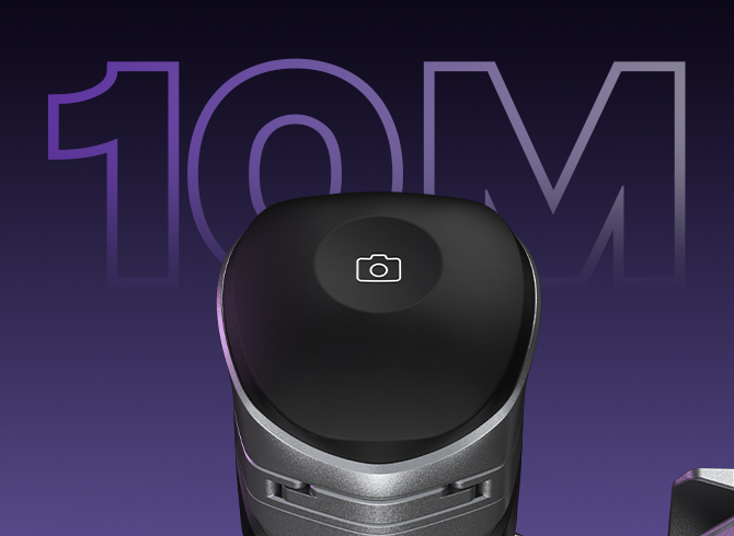 Wireless remote control from up to 10m (32.8ft)