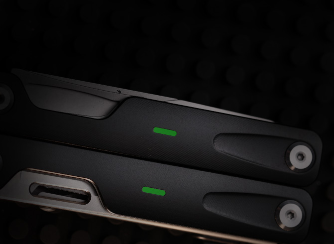 Fluorescent strip for low-light conditions