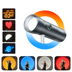 RF 10C 10W Creative Portrait Vlogging Zoom Light with 4 Colors, 20 Filters, CRI 96+