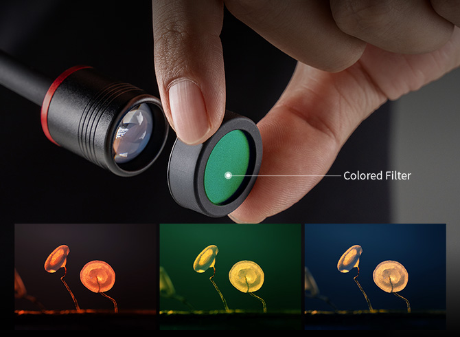 Three Colored Filters