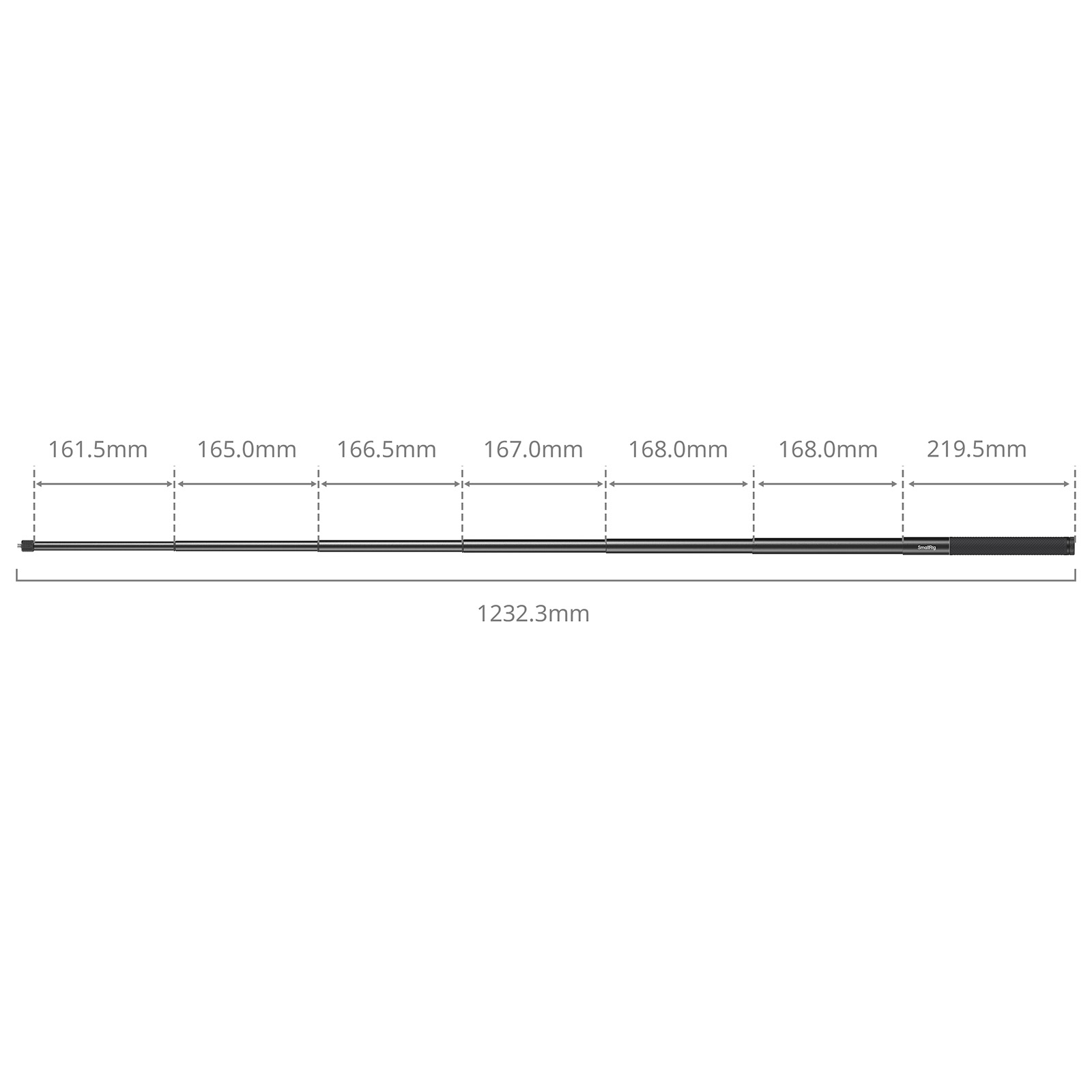 Selfie Stick Support for Action Cameras (120cm / 47in) - immagine 3