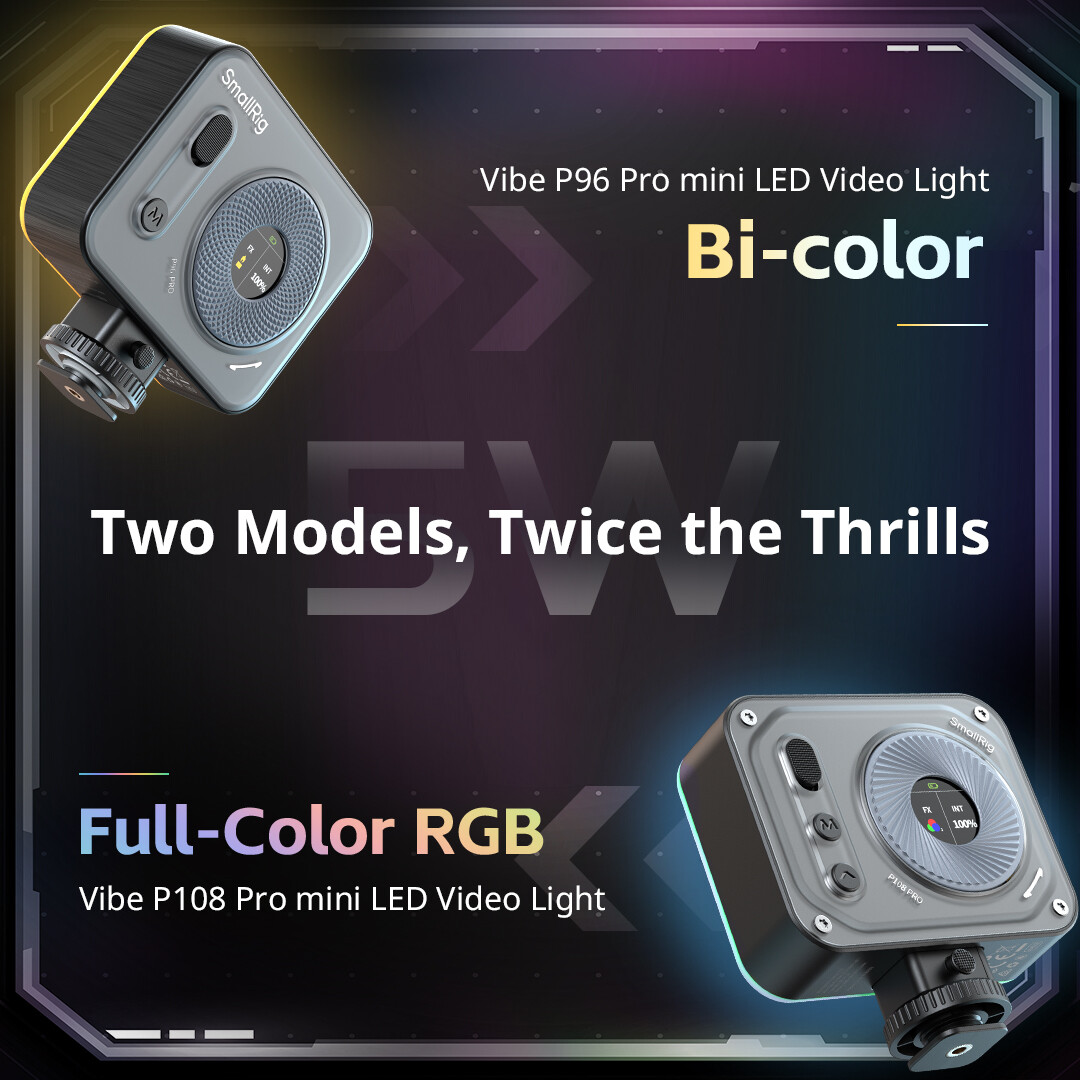 Vibe P96 / P108 Pro mini LED Video Light - immagine 3
