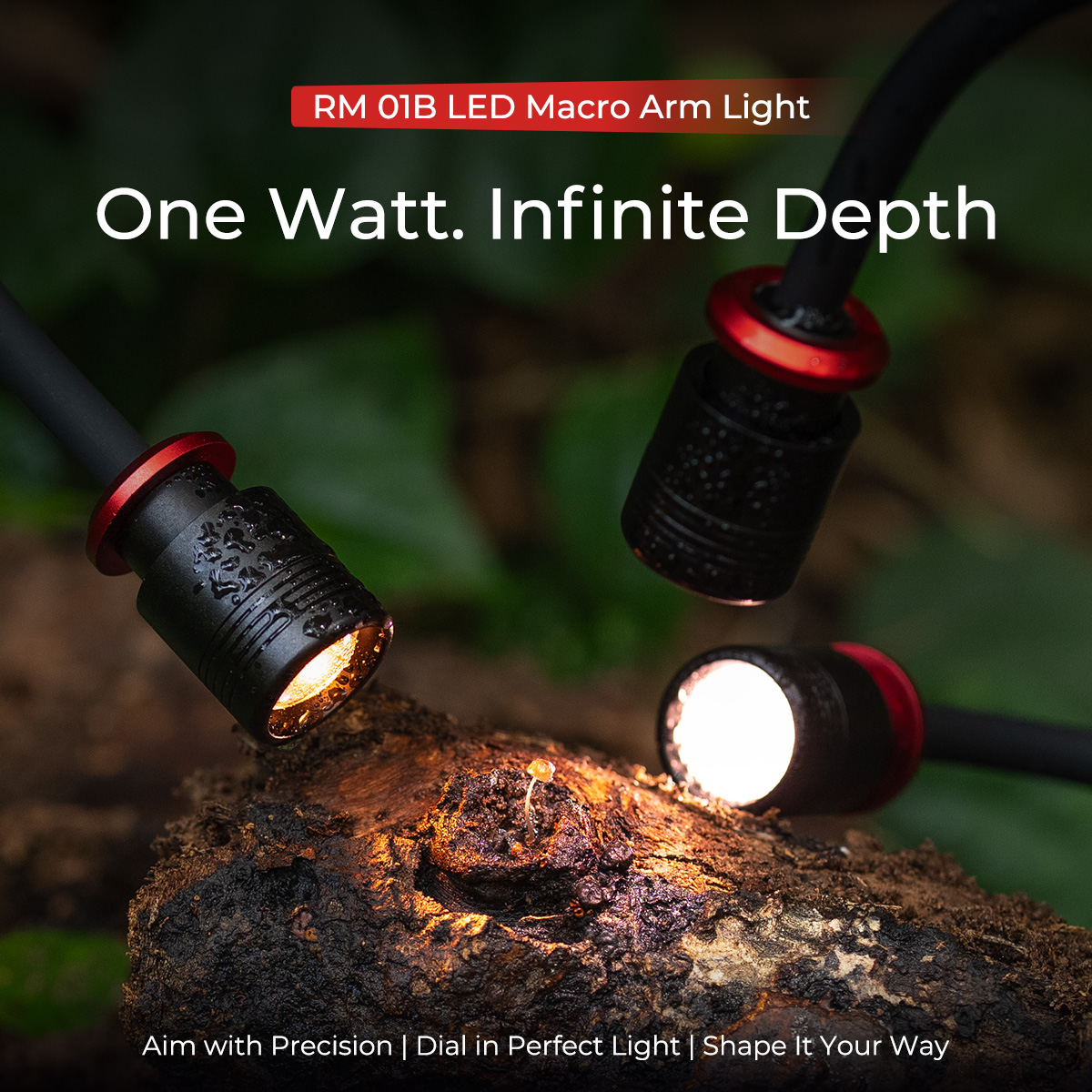 RM 01B Mini Macro Photography LED Light - immagine 2