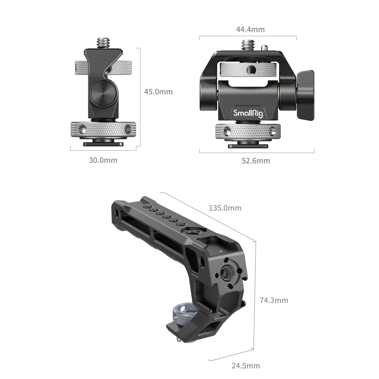 Top Handle with Monitor Support Kit (Compatible with Cold Shoe) - immagine 4