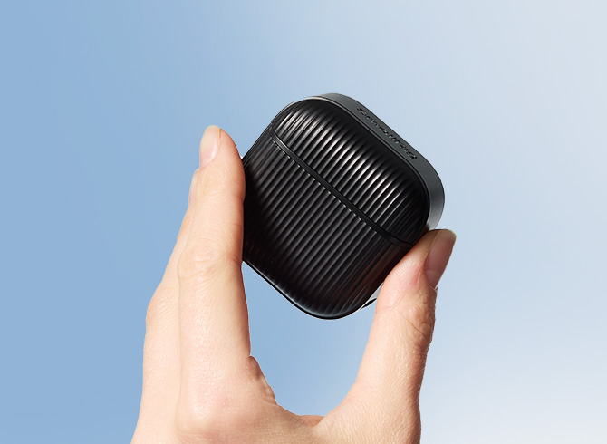 Pocket-sized case.