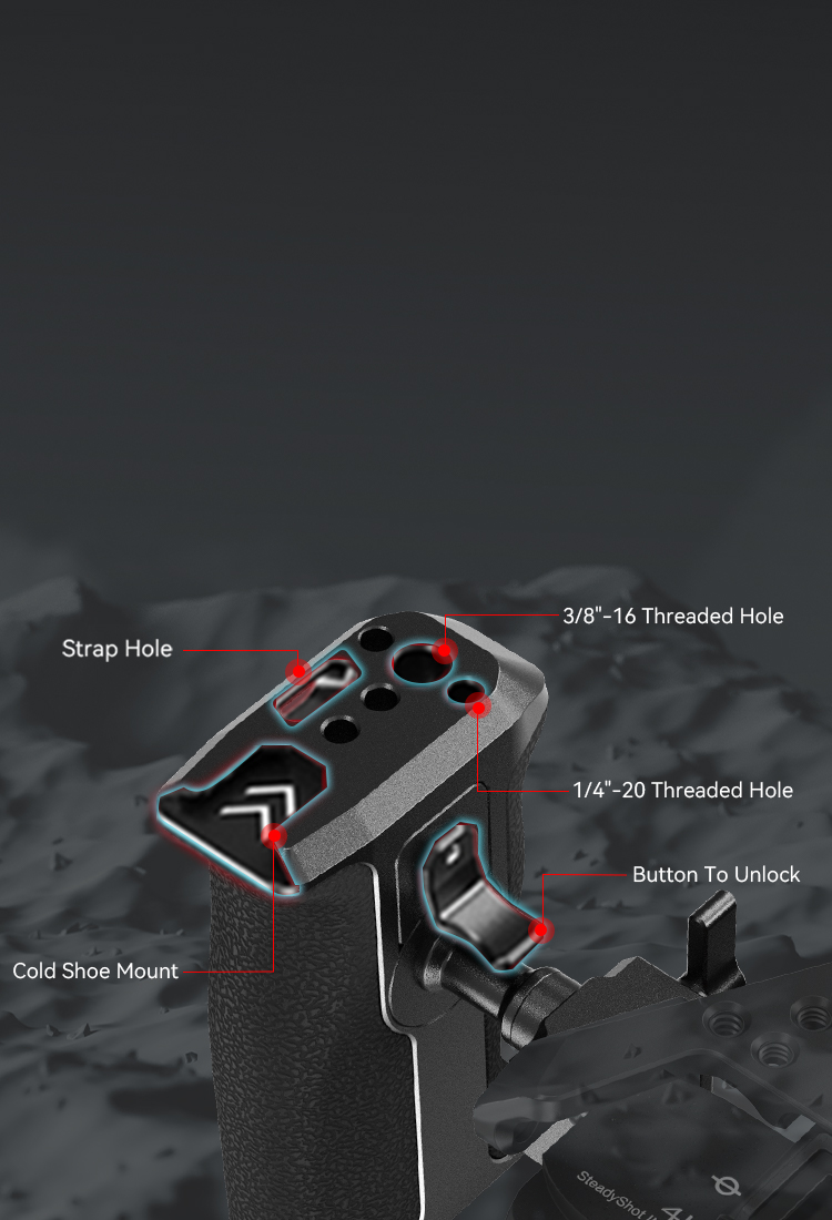 Multiple Threaded Holes for More Accessory Mounting Needs