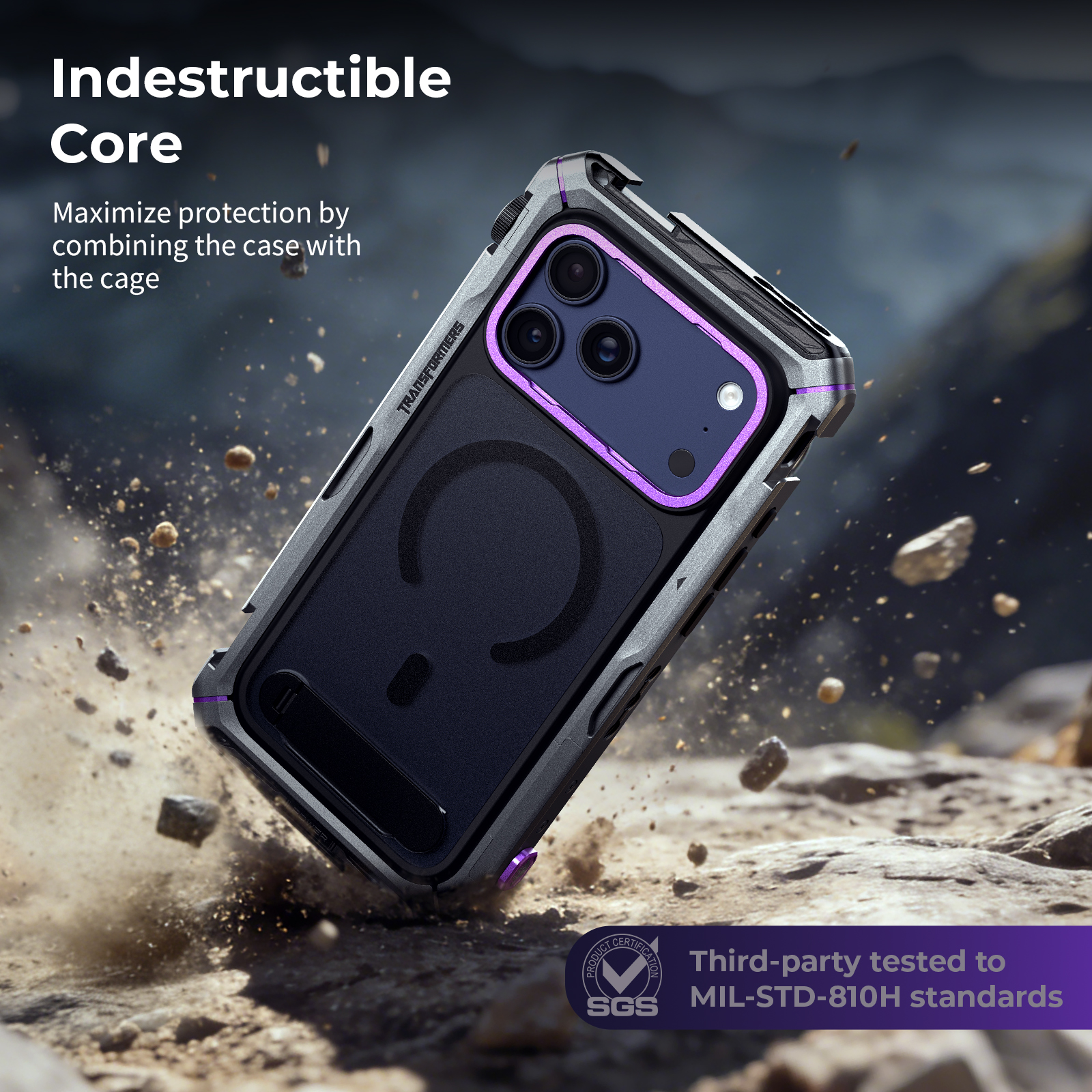 Transformers Megatron Dual Handheld Video Cage Kit with Wireless Control for iPhone 17 Pro/Pro Max - immagine 10