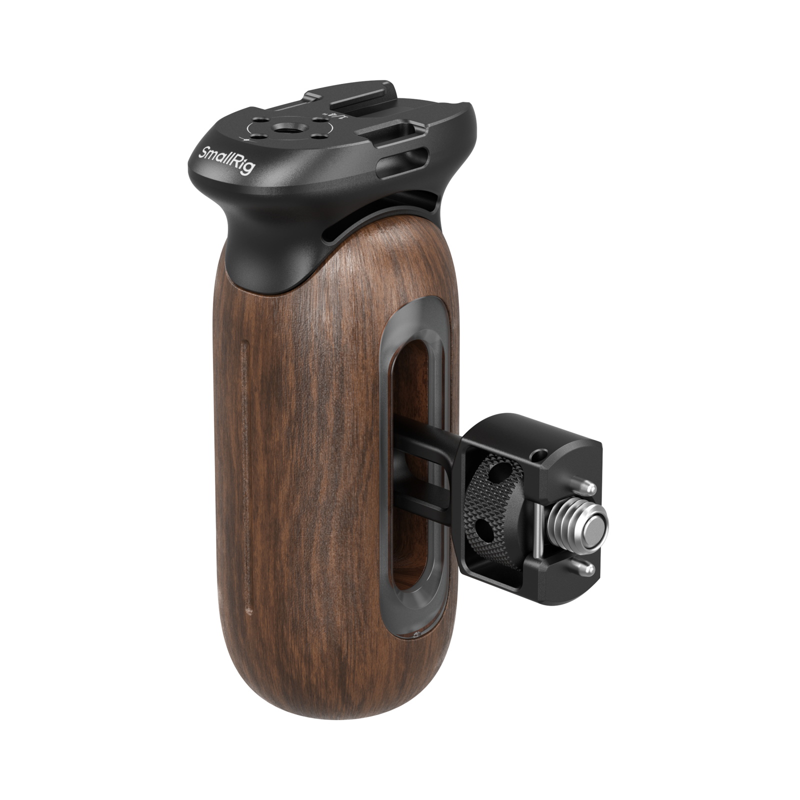 Wooden Side Handle with 1/4"-20 & 3/8''-16 ARRI Locating Screws
