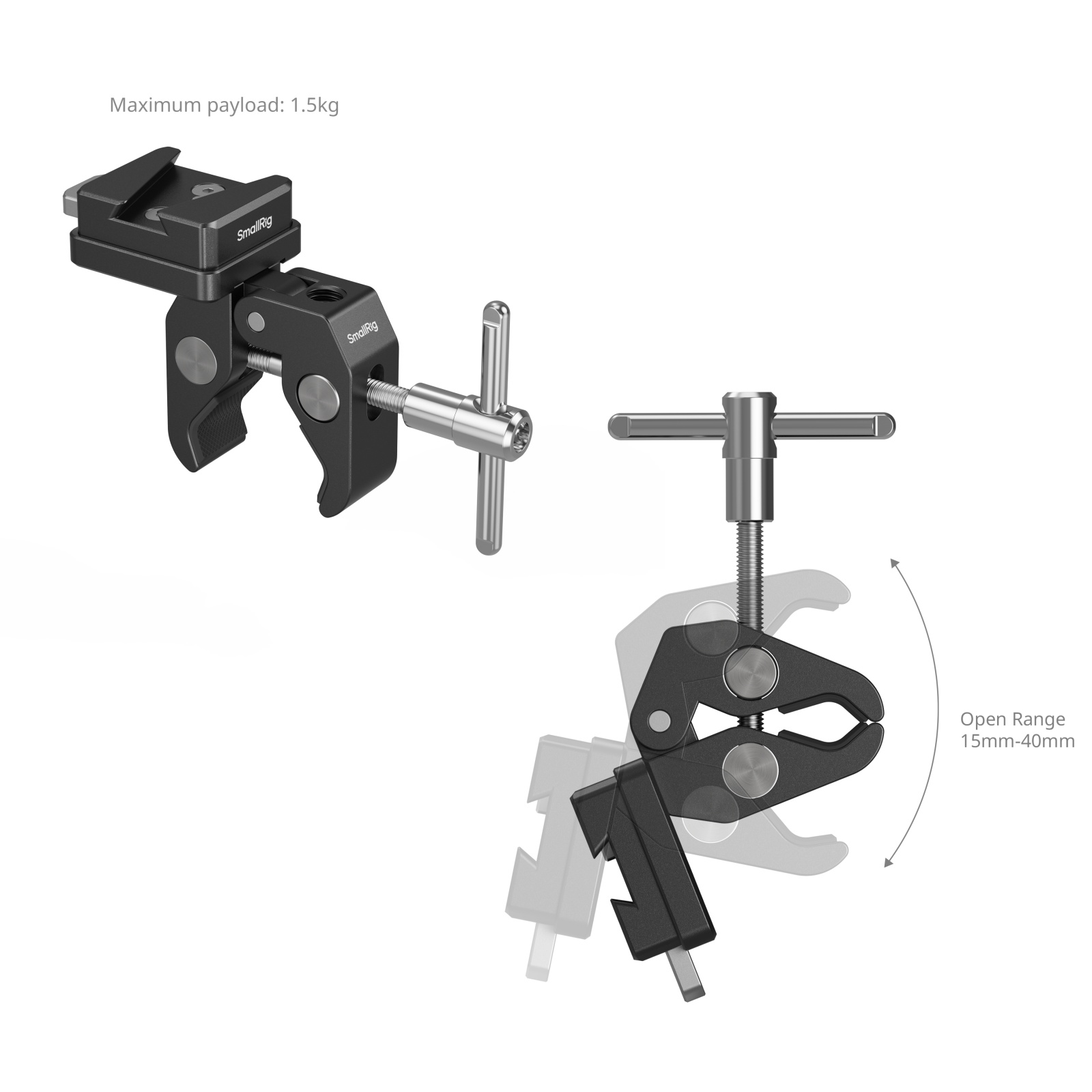 V-Mount Crab-Shaped Clamp - immagine 5