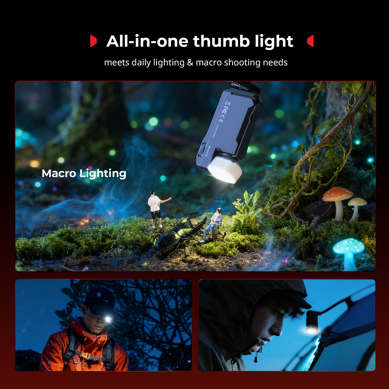 Survival mini EDC Flashlight: 400 Lumens & 82m Throw, 65Hrs, IP65, RGB Alarm & Hands-Free Light - immagine 9