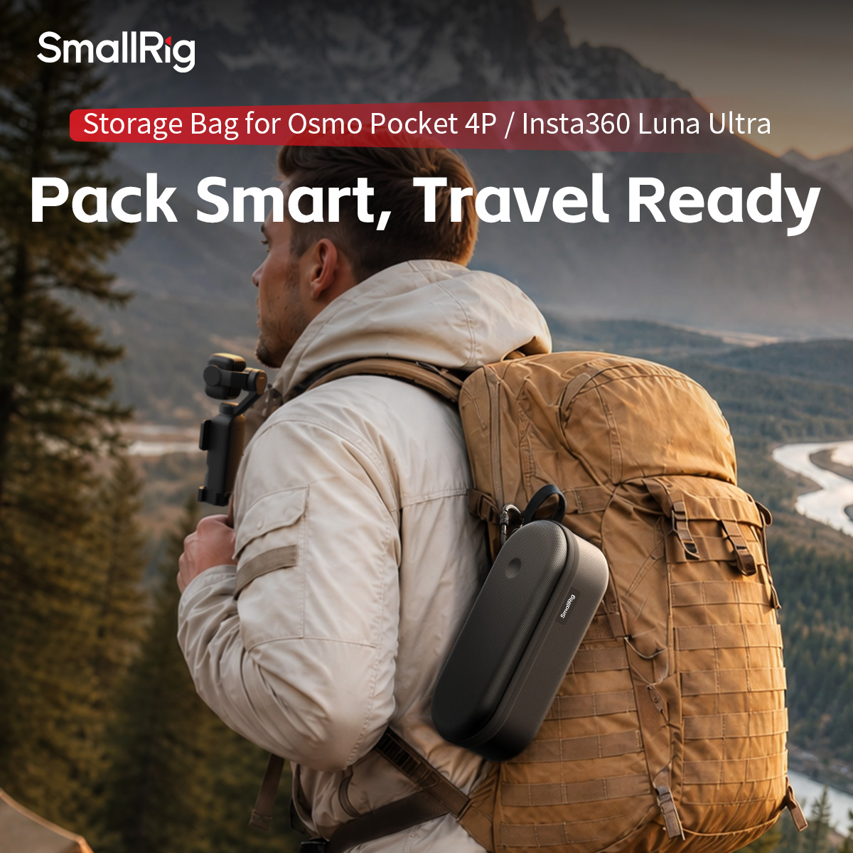 Storage Bag for DJI Osmo Pocket 4P/Insta360 Luna Ultra - immagine 2
