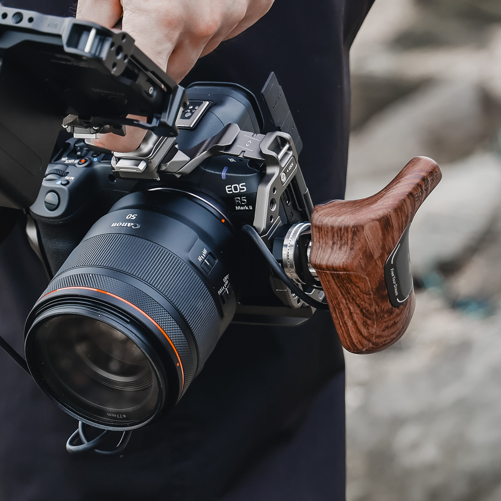 "ImageGrip" Series Wooden Handle with ARRI Rosette - immagine 3
