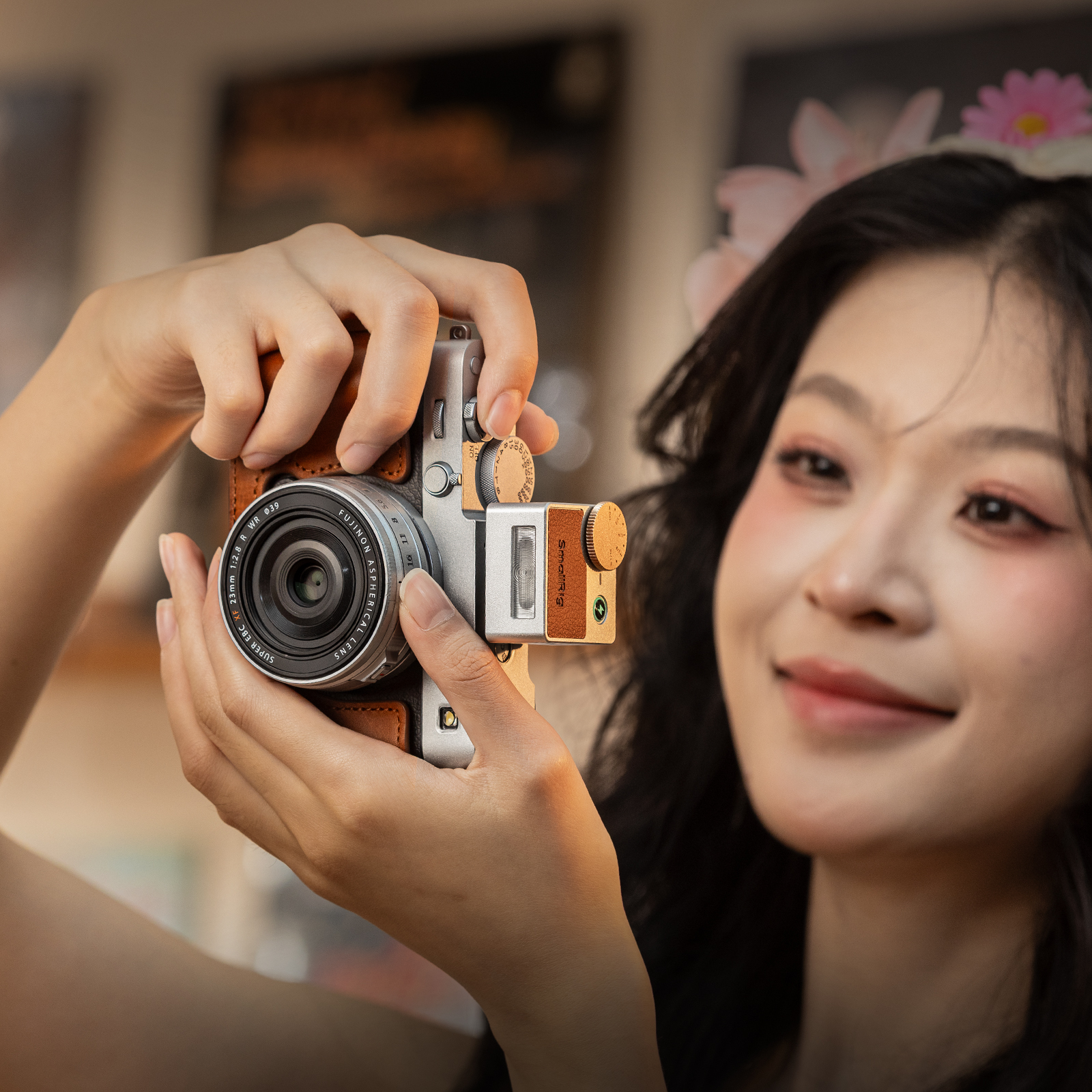 Retro Mini Speedlite Flash 45g for Compact Mirrorless (Fujifilm/Nikon/Sony/Ricoh), GN8-10, 5 Levels - immagine 11