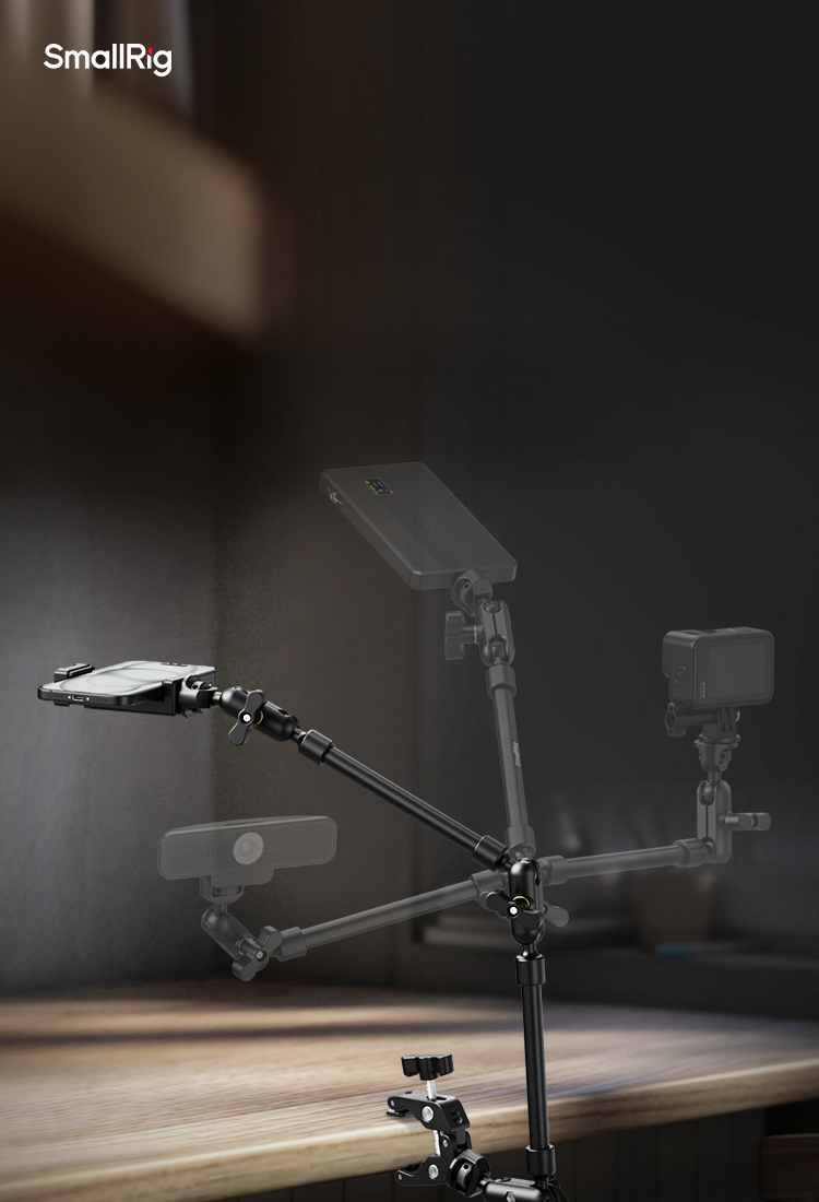 Desktop Shooting Magic Arm with Crab Clamp Kit