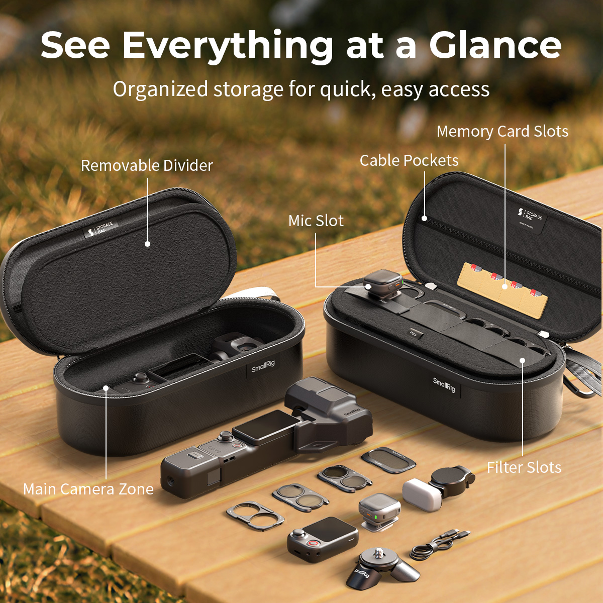 Storage Bag for DJI Osmo Pocket 4P/Insta360 Luna Ultra - immagine 3